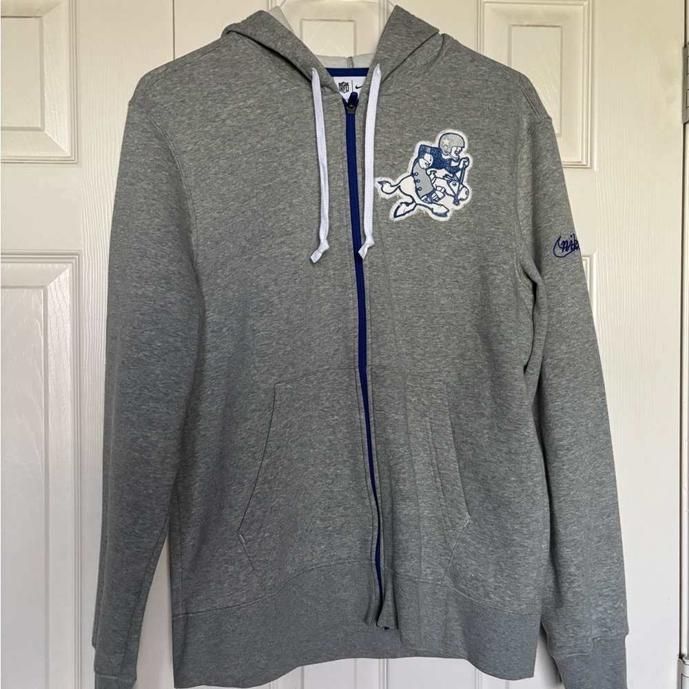 NFL Dallas Cowboys Gray Zip-Up Sweater